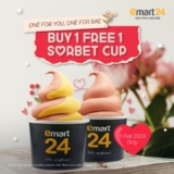 emart24 BUY 1 FREE 1 Sorbet Cup deal