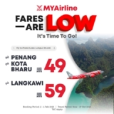 MYAirline February Fares from as low as MYR 49 Promotion