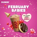 Dunkin’ Free Donuts for February Babies