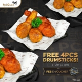 KyoChon 2023 February e-Voucher (Free 4pcs Drumsticks)