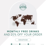 HWC Coffee Hunter Offers Free Drinks & up to 20% OFF Promotion
