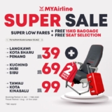 MYAirline Super Sale on 31 Jan – 1 Feb 2023
