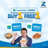 ZCITY Offer Buy 1 Free 1 FamilyMart Oden Cash Voucher