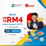 ZCITY x Boost App RM4 Off Promo Code