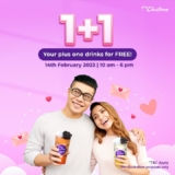 Chatime Valentine’s Buy 1 Free 1 Beverages Promotion 2023