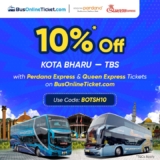 Bus Online Ticket 10% OFF on Perdana Express and Queen Express bus tickets Promo