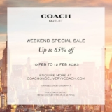 Coach Weekend Special Sale up to 65% Off @ Mitsui Outlet Park KLIA Sepang