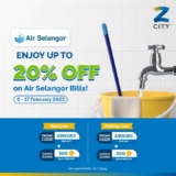 ZCITY x Air Selangor Bills Extra 20% Off Promotion