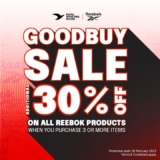 Reebok clearance sale Extra 30% Off @ Royal Sporting House