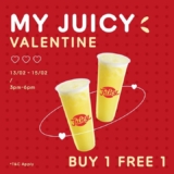 Juice Works Buy 1 Free 1 Beverages on Valentines Day Promo