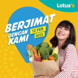 Lotus’s Savings With Us Sale on 12 Feb 2023