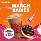 Dunkin’ Free Donuts for March Babies