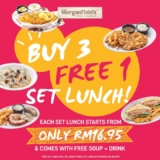 Morganfield’s Buy 3 Free 1 Set Lunch Promotion 2023
