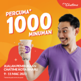 Chatime Kota Bharu Outlet Opening Free Drinks Giveaway