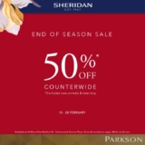 Parkson End Of Season Sale February 2023