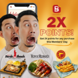 NY Steak Shack Double Points for B&B members from 25th – 26th Feb 2023