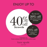 Kate Spade New York up to 40% Off @ Mitsui Outlet Park KLIA Sepang