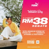 PUMA Women’s Apparel & Footwear Extra RM38 Rebate at Sports Direct