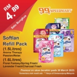 99 Speedmart Special promotion Softlan Refill Pack 1.5 Liters/1.6 Liters