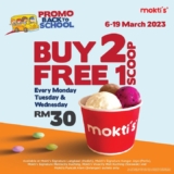 Mokti’s Buy 2 Free 1 Scoop Back To School promotion 2023