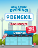 Domino’s Pizza Taman Dengkil Jaya Outlet Opening Free Pizza Giveaways