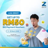 ZCITY Free Bill Payment Vouchers worth Up to RM50