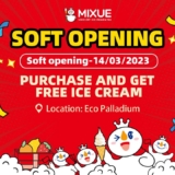 MIXUE 蜜雪冰城 Eco Palladium Opening Buy 1 drink FREE 1 ice cream Promotions
