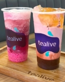 Tealive New Beri Pink Series Beverages