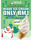MIXUE 蜜雪冰城 creamy and delicious ice cream for only RM 1  @ Paradigm Mall