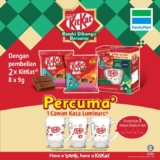 FamilyMart x KitKat FREE exclusive design Mimpikita Luminarc Mug