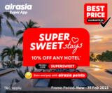 AirAsia Hotels Offers 10% OFF for Super Valentines 2023