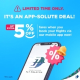 Book Malaysia Airlines Tickets with App with Extra 5% Off