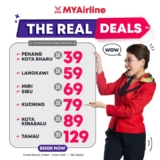 MYAirline Balik Kampung Flights As Low RM39 Promotion