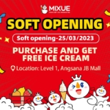 MIXUE 蜜雪冰城 Angsana Mall Soft Opening Free Ice Cream Giveaways
