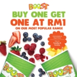 Boost Juice Pearl Point Mall One Get One Boost at RM1 deal
