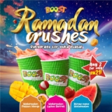 Boost Juice NEW RM21 for 2 Ramadan crushes of your choice Promotion