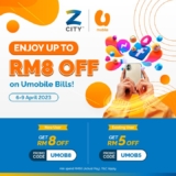 ZCITY Save Up to RM8 On April U Mobile Bill Promo