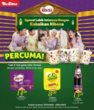FREE 1 set (2 pieces) of Limited Edition glasses with purchase of RM30 and above Ribena products