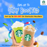 Boost 15% OFF on Starbucks vouchers