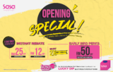 SaSa Sunway Velocity Outlet Opening Free Goodies Bag worth RM100 Giveaways