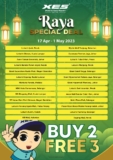 XES Shoes Buy 2 get 3 free for your Raya shoe collection