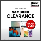 Samsung Products Clearance Sale Apr – May 2023 @ Harvey Norman
