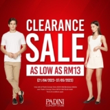 Padini Concept Store Clearance Sale is back with great deals as low as RM13