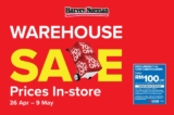 Harvey Norman Warehouse Sale 26 April – 9 May 2023