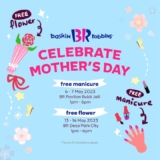 Baskin Robbins free manicure service and a free flower on Mother’s Day 2023