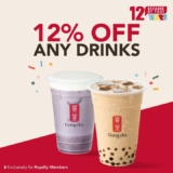 Gong cha Treats Royalty Members to 12% OFF All Drinks This May 2023