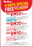 The Store FREE up to RM50 Gift Vouchers on 4 – 7 May 2023