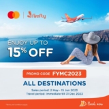 Firefly Airlines Tickets 15% Off with Mastercard Cards Payment