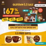 OLDTOWN White Coffee x Shopee 5.5 Sale up to 67% Off
