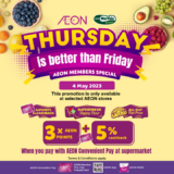 AEON Thursday Is Better Than Friday Sale on 4 May 2023